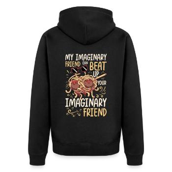 Dabbing Flying Spaghetti Monsters Pastafarian - Veste à capuche bio Premium Unisexe - noir - Dos - Nico (187cm)