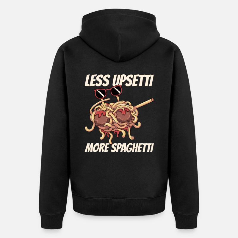 Dab Flying Spaghetti Monster - Veste à capuche bio Premium Unisexe - noir