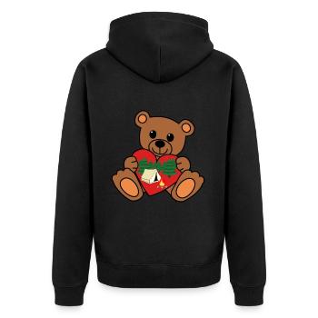 Teddy Camper Tente Tente Nature Vacances En Plein Air - Veste à capuche bio Premium Unisexe - noir - Dos - Nico (187cm)