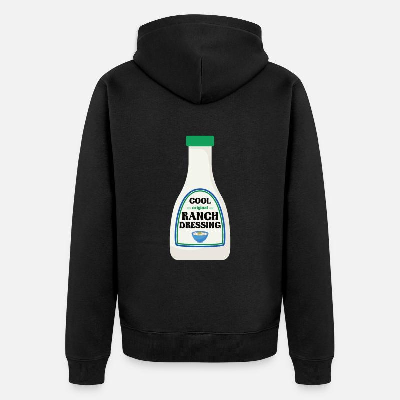 Ranch -Dressing -Ranch -Salatdressing - Unisex Premium Bio Zip Hoodie - Schwarz