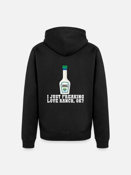 Ranch -Dressing -Ranch -Salad Dressing - Unisex Premium Organic Zip Hoodie - black