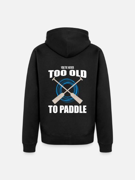 Drachenbootrennen-Design für Drachenbootfahren - Unisex Premium Bio Zip Hoodie - Schwarz