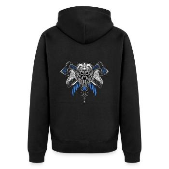 Celtic Vikinger Vegvisir compas Vikings - Veste à capuche bio Premium Unisexe - noir - Dos - Nico (187cm)