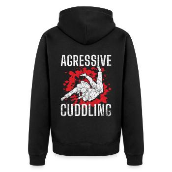 Jiu Jitsu Arts Martiaux Kung Fu & Karaté Jiu Jitsu - Veste à capuche bio Premium Unisexe - noir - Dos - Nico (187cm)