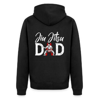 Jiu Jitsu Arts Martiaux Kung Fu & Karaté Jiu Jitsu - Veste à capuche bio Premium Unisexe - noir - Dos - Nico (187cm)