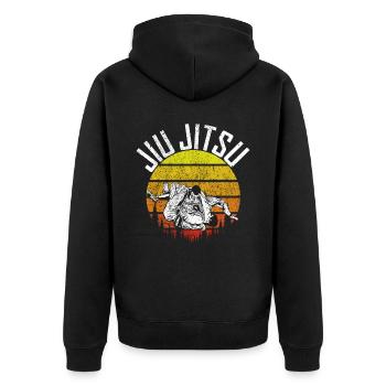 Jiu Jitsu Arts Martiaux Kung Fu & Karaté Jiu Jitsu - Veste à capuche bio Premium Unisexe - noir - Dos - Nico (187cm)