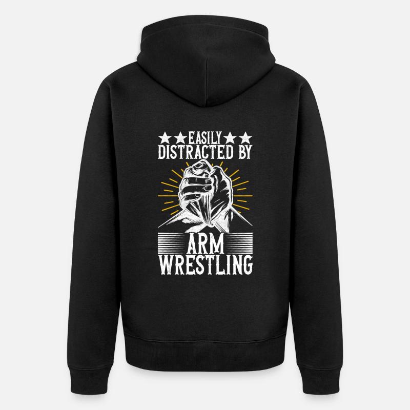 Bras de fer - Veste à capuche bio Premium Unisexe - noir