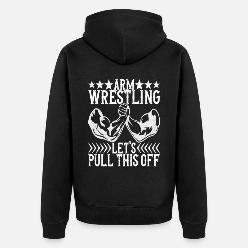 Bras de fer - Veste à capuche bio Premium Unisexe - noir