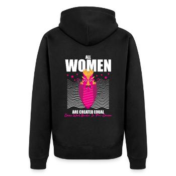 Drachenbootrennen-Design für Drachenbootfahren - Unisex Premium Bio Zip Hoodie - Schwarz - Hinten - Nico (187cm)