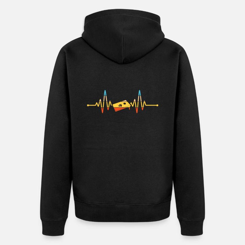 Cornhole - Unisex Premium Bio Zip Hoodie - Schwarz