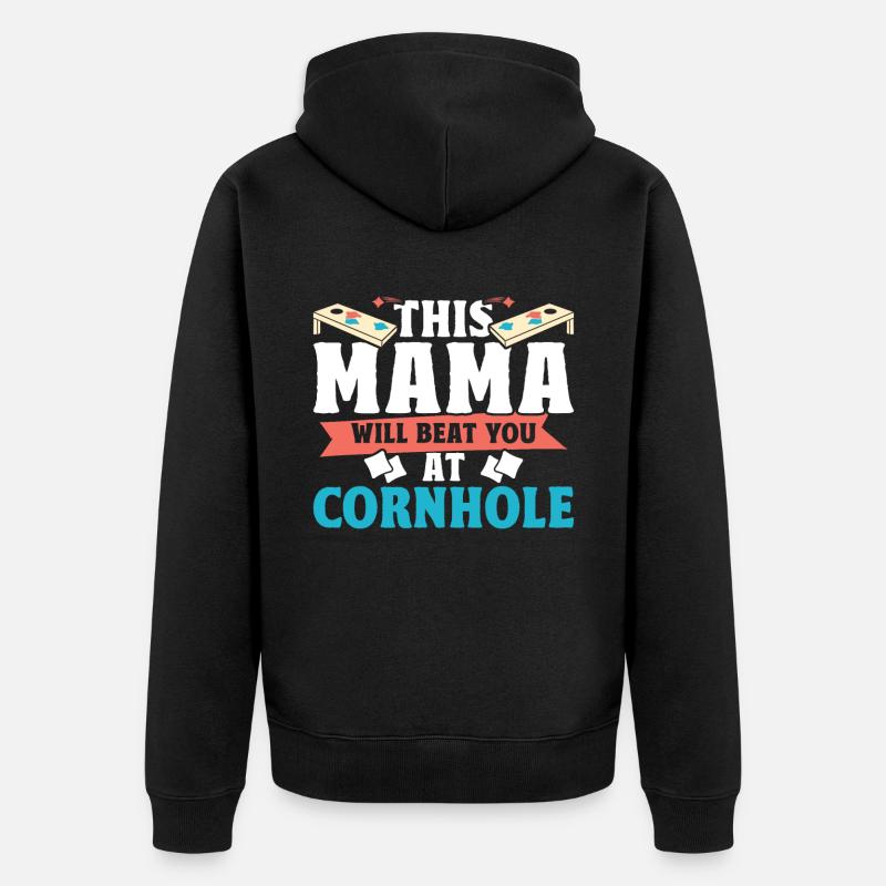 Cornhole - Unisex Premium Bio Zip Hoodie - Schwarz