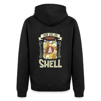 Il y a une autre coquille dans - coquilles - Veste à capuche bio Premium Unisexe - noir - Dos - Nico (187cm)