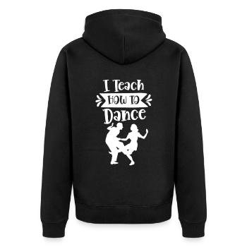 J’enseigne comment danser école de danse professeur de danse - Veste à capuche bio Premium Unisexe - noir - Dos - Nico (187cm)
