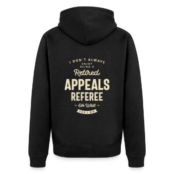 Appeals Referee Job Title Occupation Birthday - Unisex Premium Organic Zip Hoodie - black - Back - Nico (187cm)