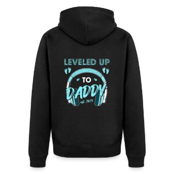 Nivelé jusqu’à papa est. 2023 - Veste à capuche bio Premium Unisexe - noir - Dos - Nico (187cm)