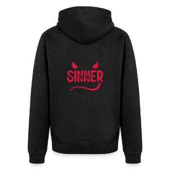 Athéisme athée Anti Religion Dieu Don - Veste à capuche bio Premium Unisexe - noir - Dos - Nico (187cm)