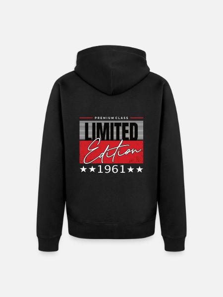 Édition limitée 1961 - Veste à capuche bio Premium Unisexe - noir