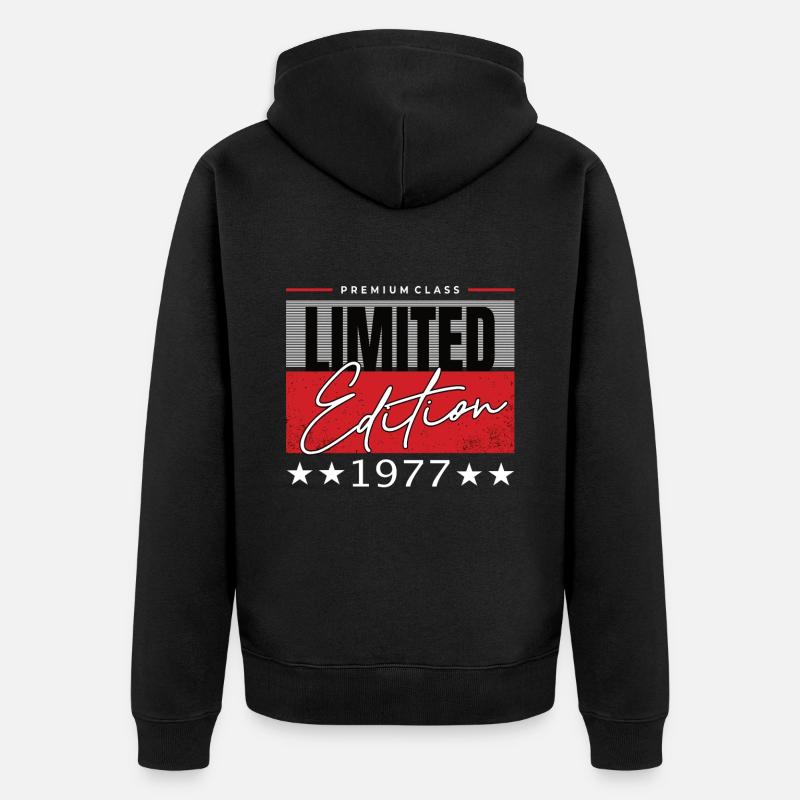 Édition limitée 1977 - Veste à capuche bio Premium Unisexe - noir
