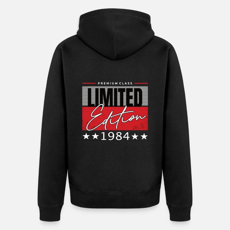 Édition limitée 1984 - Veste à capuche bio Premium Unisexe - noir