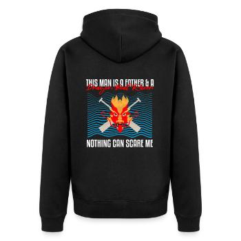 Drachenbootrennen Festival für Drachenboot - Unisex Premium Bio Zip Hoodie - Schwarz - Hinten - Nico (187cm)