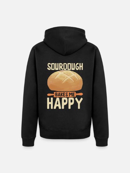 Bäcker Bäckerei Backen - Unisex Premium Bio Zip Hoodie - Schwarz