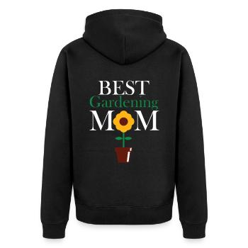 Hobby Jardinier Jardin Mère Horticulture Maman - Veste à capuche bio Premium Unisexe - noir - Dos - Nico (187cm)