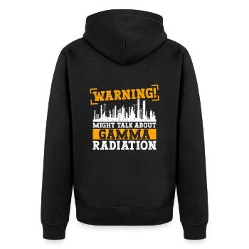 Kernenergie Und Nuklearingenieur - Unisex Premium Organic Zip Hoodie - black - Back - Nico (187cm)