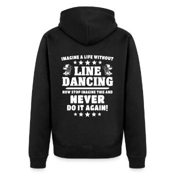 Danse en ligne Danse en ligne - Veste à capuche bio Premium Unisexe - noir - Dos - Nico (187cm)
