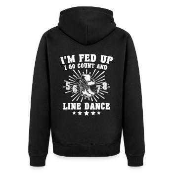 Danse en ligne Danse en ligne - Veste à capuche bio Premium Unisexe - noir - Dos - Nico (187cm)