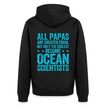 Drôle de biologiste marin Biologie marine - Veste à capuche bio Premium Unisexe - noir - Dos - Nico (187cm)