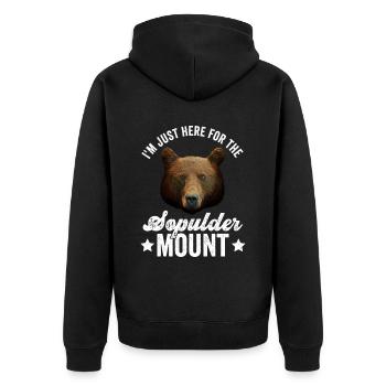 Taxidermie Professioneller Und Sterbender - Veste à capuche bio Premium Unisexe - noir - Dos - Nico (187cm)