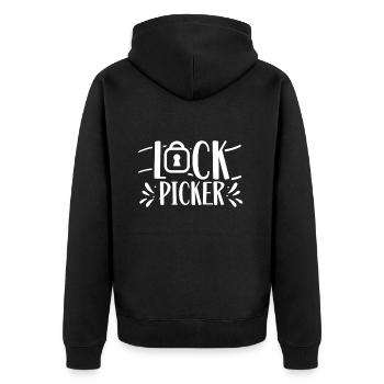 Schlossknacker Lock Picker Schloss Lock Picking - Veste à capuche bio Premium Unisexe - noir - Dos - Nico (187cm)