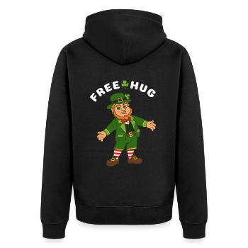 Câlin gratuit - Veste à capuche bio Premium Unisexe - noir - Dos - Nico (187cm)