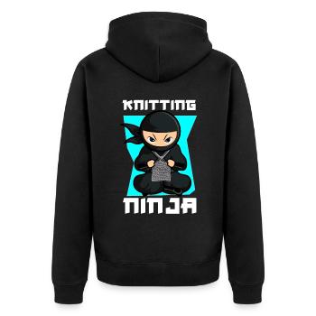 Tricot Tricot Ninja Tricot - Veste à capuche bio Premium Unisexe - noir - Dos - Nico (187cm)
