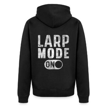 Mode GN sur le jeu de rôle GN - Veste à capuche bio Premium Unisexe - noir - Dos - Nico (187cm)