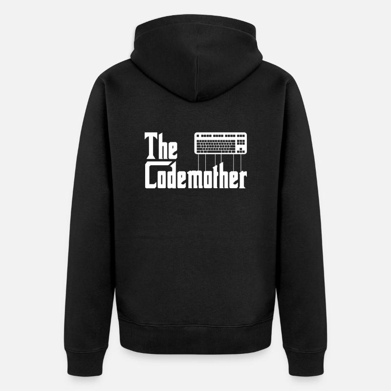 Développeur Coder Programmeur Drôle - Veste à capuche bio Premium Unisexe - noir