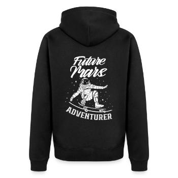 Future Mars Adventurer Planet Astronaut - Veste à capuche bio Premium Unisexe - noir - Dos - Nico (187cm)