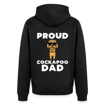 Cockapoo Chien - Veste à capuche bio Premium Unisexe - noir - Dos - Nico (187cm)