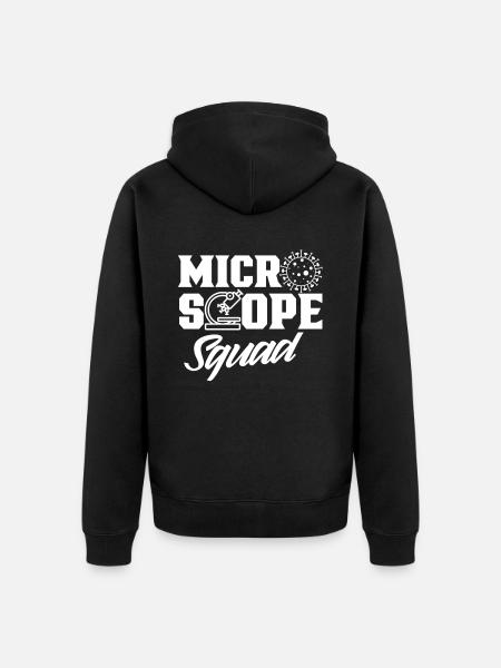 Microscope Team Microscopes Microscope Sayings - Unisex Premium Organic Zip Hoodie - black