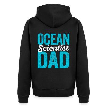 Drôle de biologiste marin Biologie marine - Veste à capuche bio Premium Unisexe - noir - Dos - Nico (187cm)