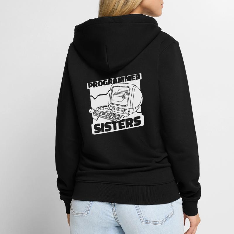 Developer Coder Programmer Computer Veste à capuche bio Premium Unisexe