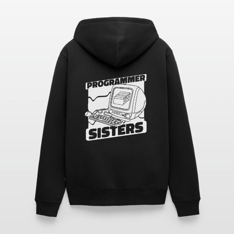 Developer Coder Programmer Computer Veste à capuche bio Premium Unisexe
