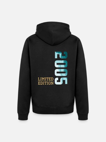2005 Limited Edition - Unisex Premium Bio Zip Hoodie - Schwarz