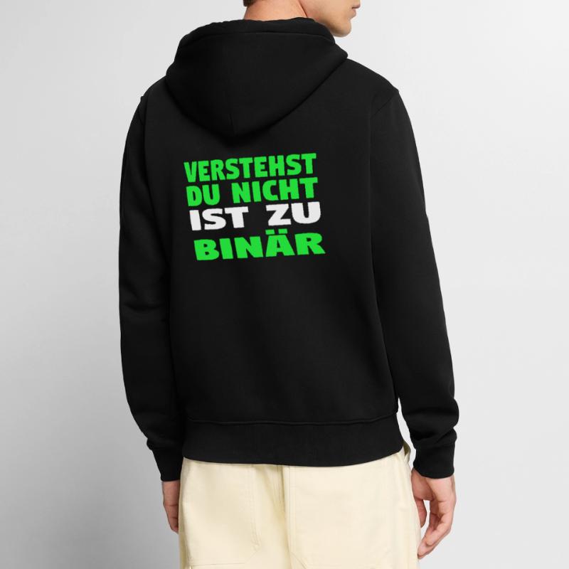 Informatik Computer Programmierer Entwickler Coder Unisex Premium Bio Zip Hoodie