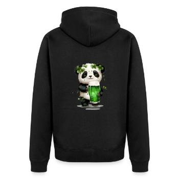 La Saint-Patrick en Irlande applaudit pour de bon - Veste à capuche bio Premium Unisexe - noir - Dos - Nico (187cm)