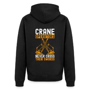 Grutier Grutier - Veste à capuche bio Premium Unisexe - noir - Dos - Nico (187cm)