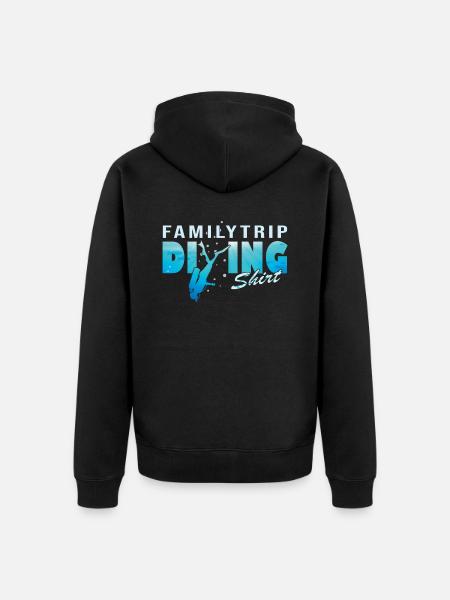 Family Excursion Diving DeepDive - Unisex Premium Organic Zip Hoodie - black