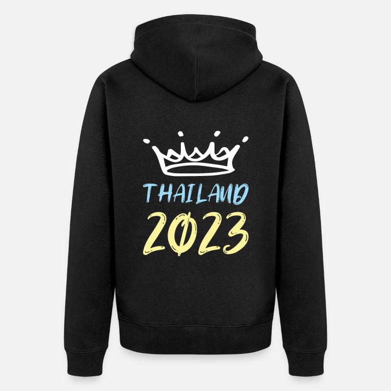 Thaïlande 2023 - Veste à capuche bio Premium Unisexe - noir