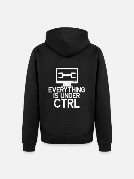 Computerreparaturtechnologie -Support -Technologie - Unisex Premium Bio Zip Hoodie - Schwarz