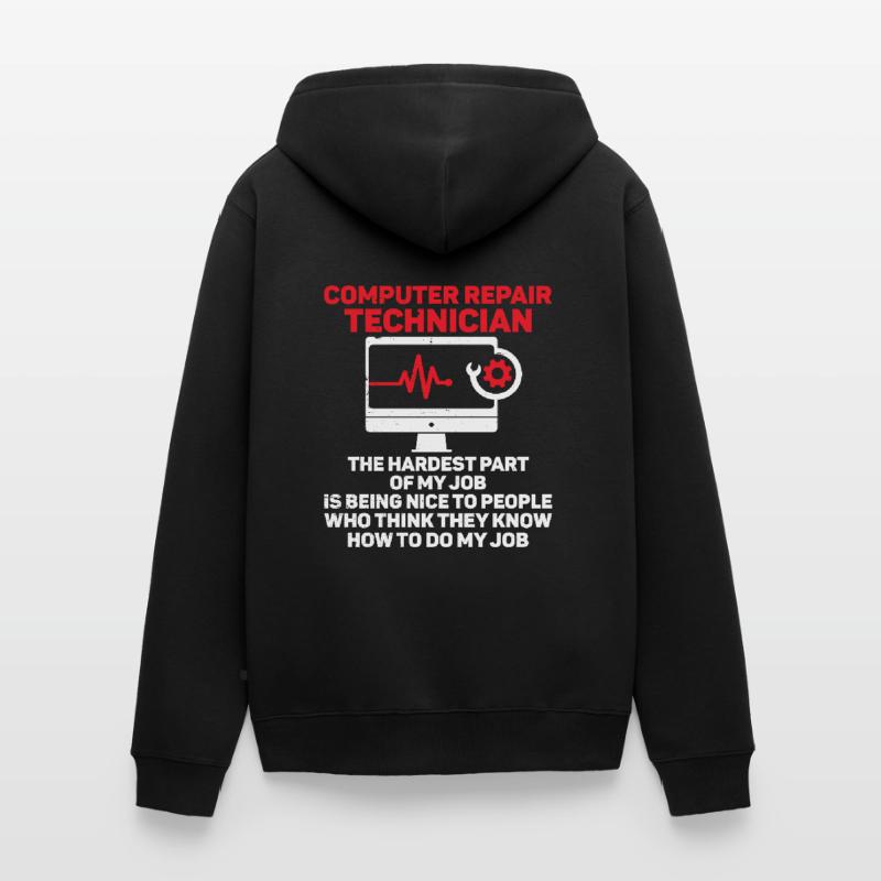 Computer Repair Technology Support Technology Unisex Premium Organic Zip Hoodie